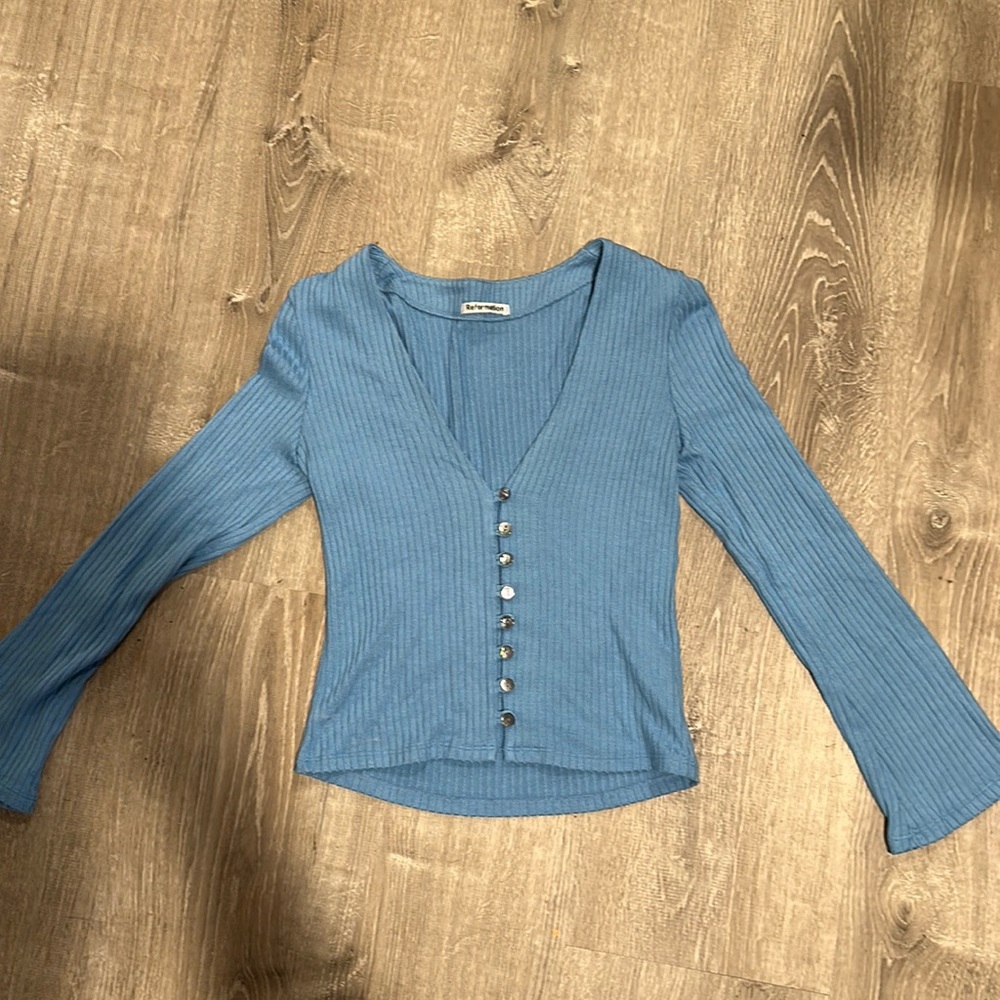 Reformation Gellar Knit Top